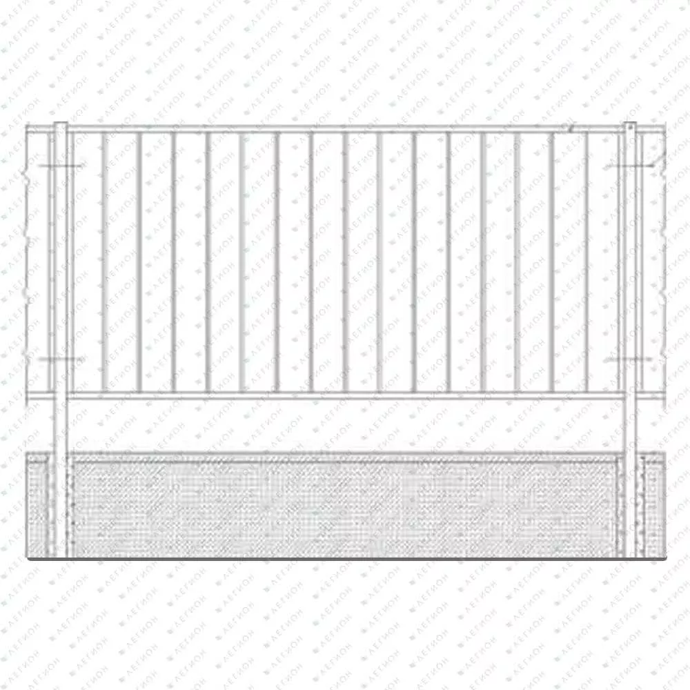 Пешеходное (перильное) ограждение ПО14