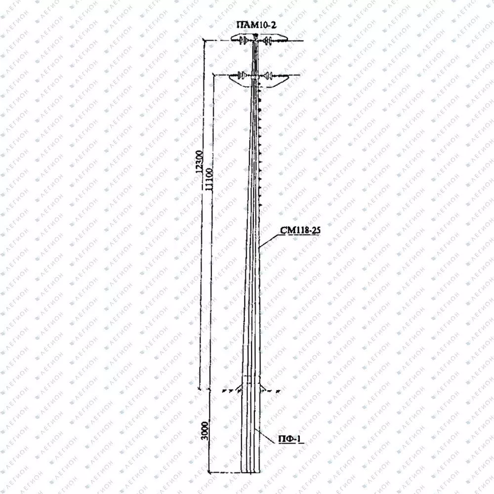 Многогранная опора ПАМ10-2